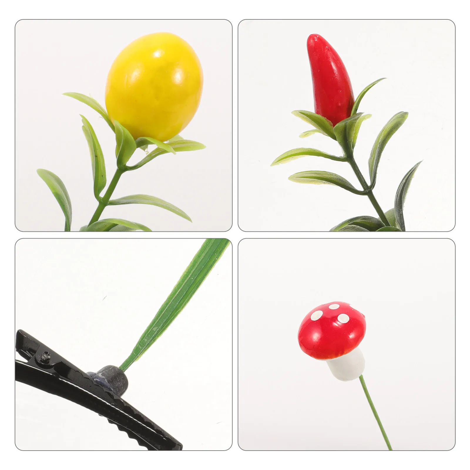 

30Pcs Plant Sprout Hair Clips Cute Small Hairpins Lovely Grass Hair Accessories for Trendy Costume Barrettes Soft Wearable