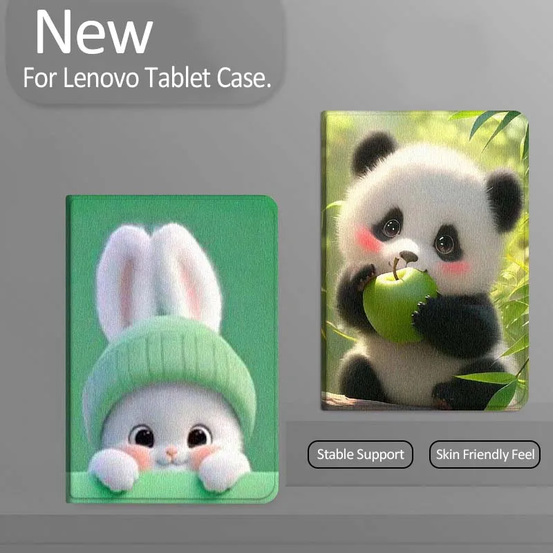 

Cartoon Cute Panda Rabbit For Xiaoxin Lenovo Tab Pad K11 K10 M10 P11 3rd Plus Pro Legion Y700 Y900 Gen4 2 Tablet Case Gift