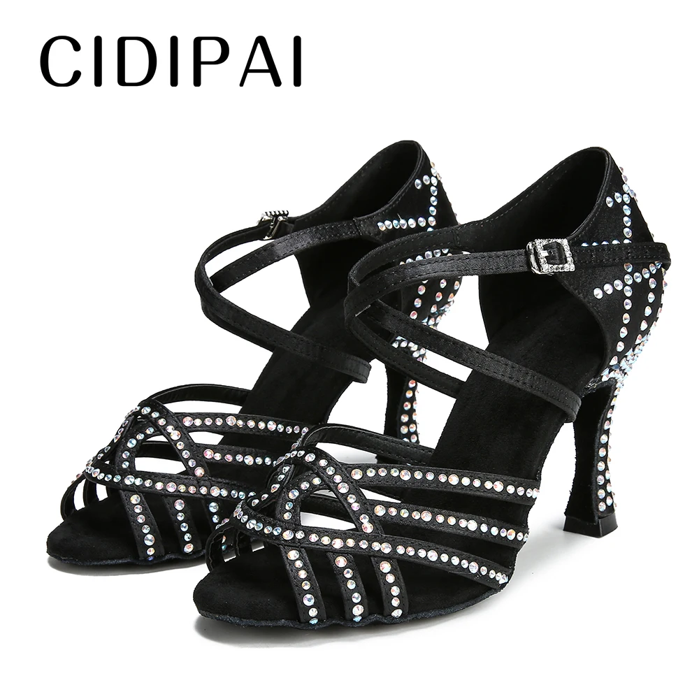 CIDIPAI New Latin Dance Shoes For Women Salsa Tango Ballroom Dancing Shoes Indoor Party Sandals Women High Heels For Dance