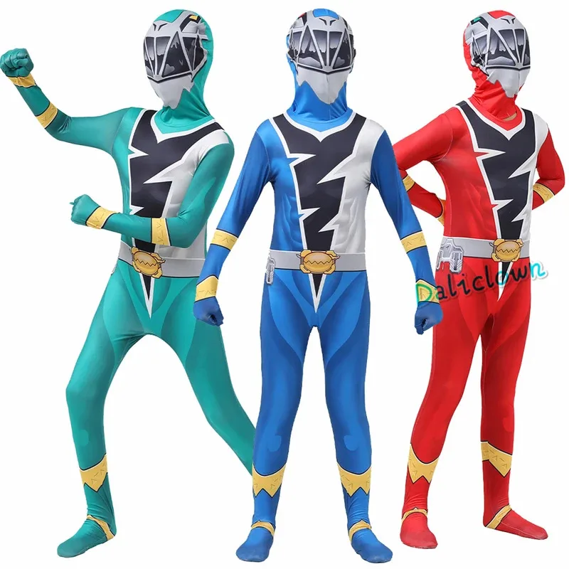 

Костюм для косплея для взрослых и детей Power Kishiryu Sentai Ryusoulger, костюм красного рейнджера, маска, карнавальный аниме-комбинезон, праздничное нарядное платье