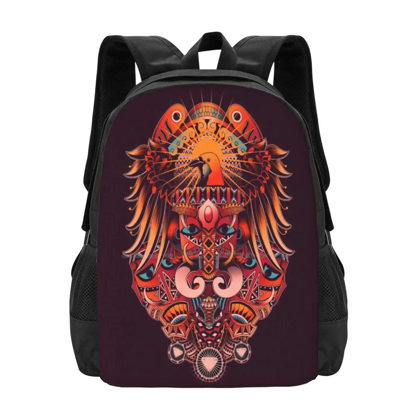 

The Beauty Of Papua Hot Sale Schoolbag Backpack Fashion Bags Pattern Culture Papua Indonesia Animals Photoshop Wacom Graphic