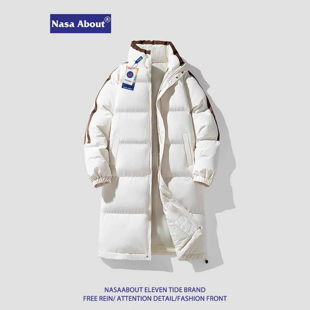 

2025 Mid-Long Down Cotton Jacket for Men and Women, New Winter Thickened Cold-Resistant Casual Warm Coat