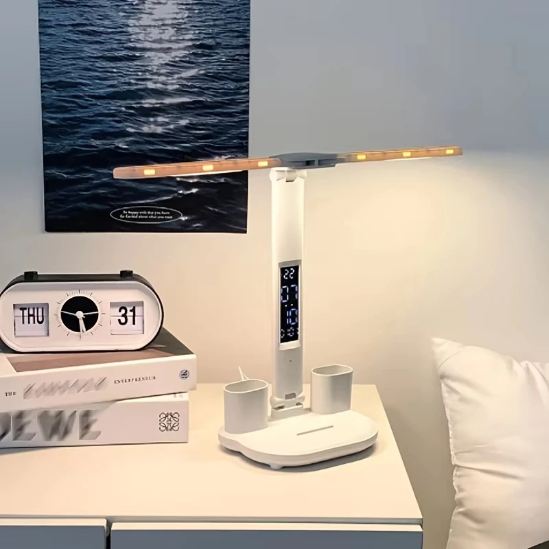 Folding Table Lamp USB Reading Touch Dimmable Eye Protection With Pen Holder Desk Lamp  for Bedroom Home Office Study Room
