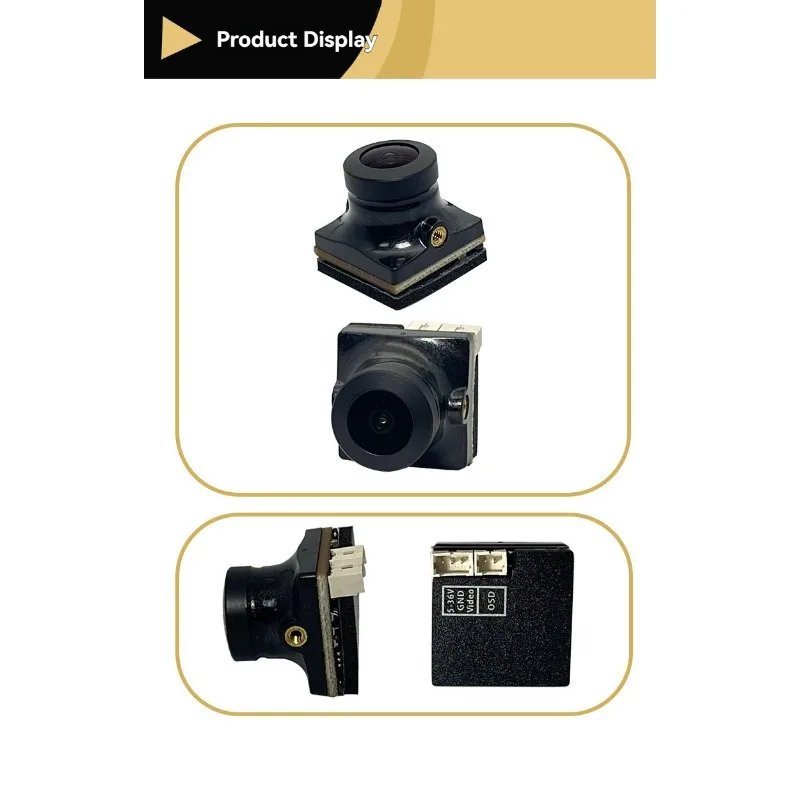 Sky Wheel FPV-Kamera, 1700 TVL HD/NTSC/16:9-Format/OSD-Objektiv mit hoher Lichtdurchlässigkeit, klare Bildgebung für FPV-Kamera, Drohne, Quadcopter