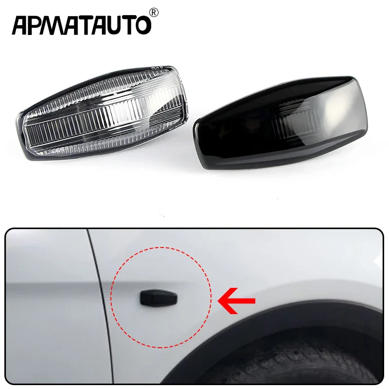 2xFor KIA Cerato 2004-2012 Sportage Picanto Rio/Rio5 05-2011 turn signal Side Marker Light Housing Cover No bulbs OEM#923030B010