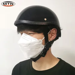 New Arrive Motorcycle Men Women Unisex Retro Light Bike Helmet Ultralight Cycling Half Face Safety Motobike Accesorios