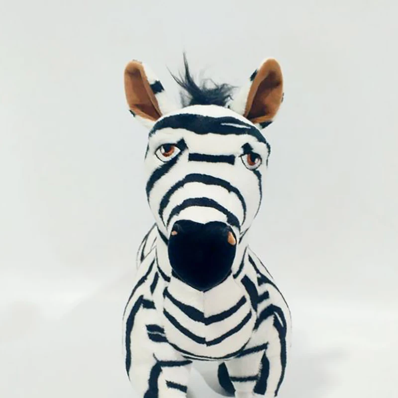 Disney roi Lion de la Jungle zèbre poupée dessin animé en peluche jouet mignon zèbre Thurston Sukari poupée cadeau d'anniversaire