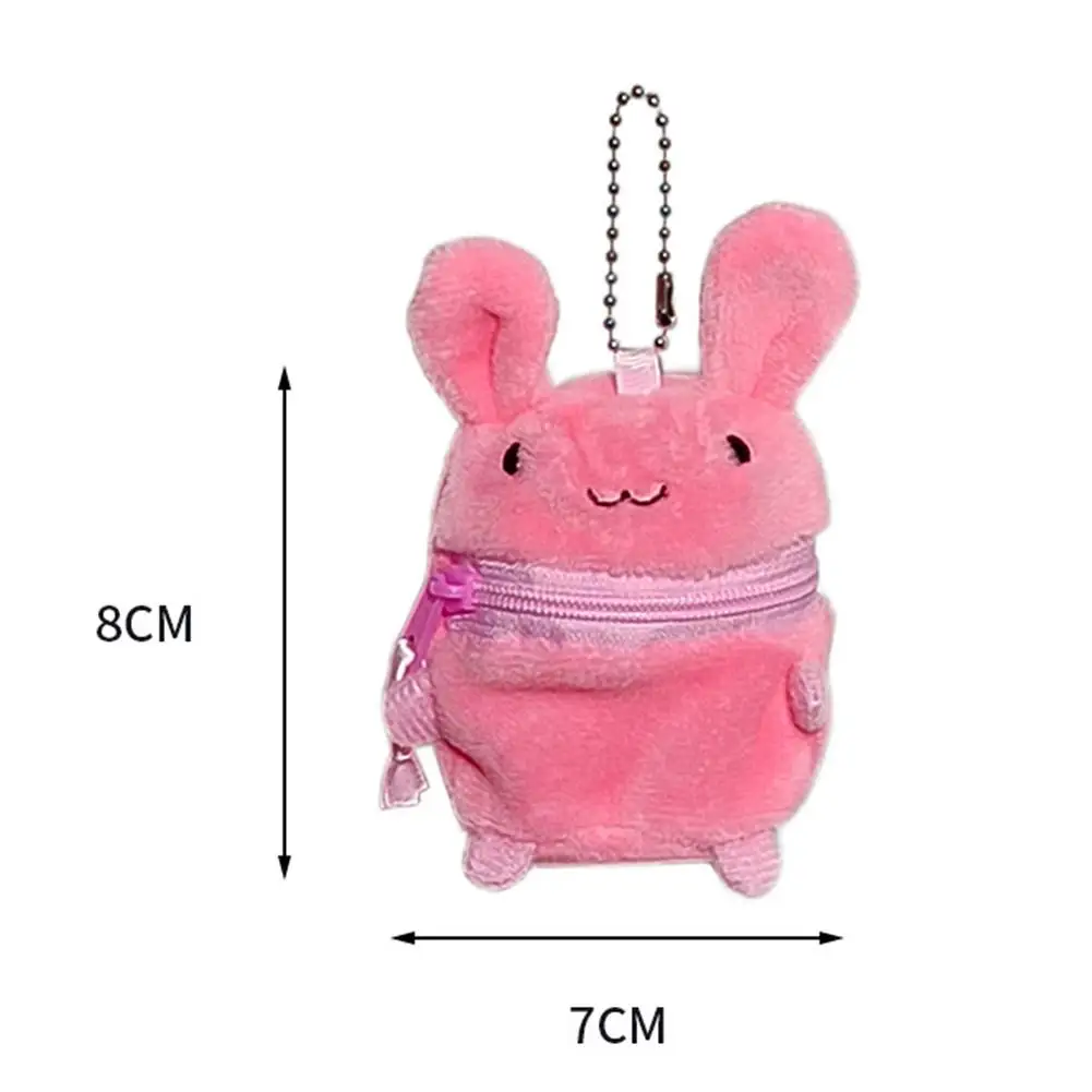 Kawaii Münzbörse Mini-Kopfhörer-Aufbewahrungstasche Niedlicher Hase Bär Tier Schlüsselanhänger Taschenanhänger Geburtstagsgeschenk für Mädchen – Detail 20