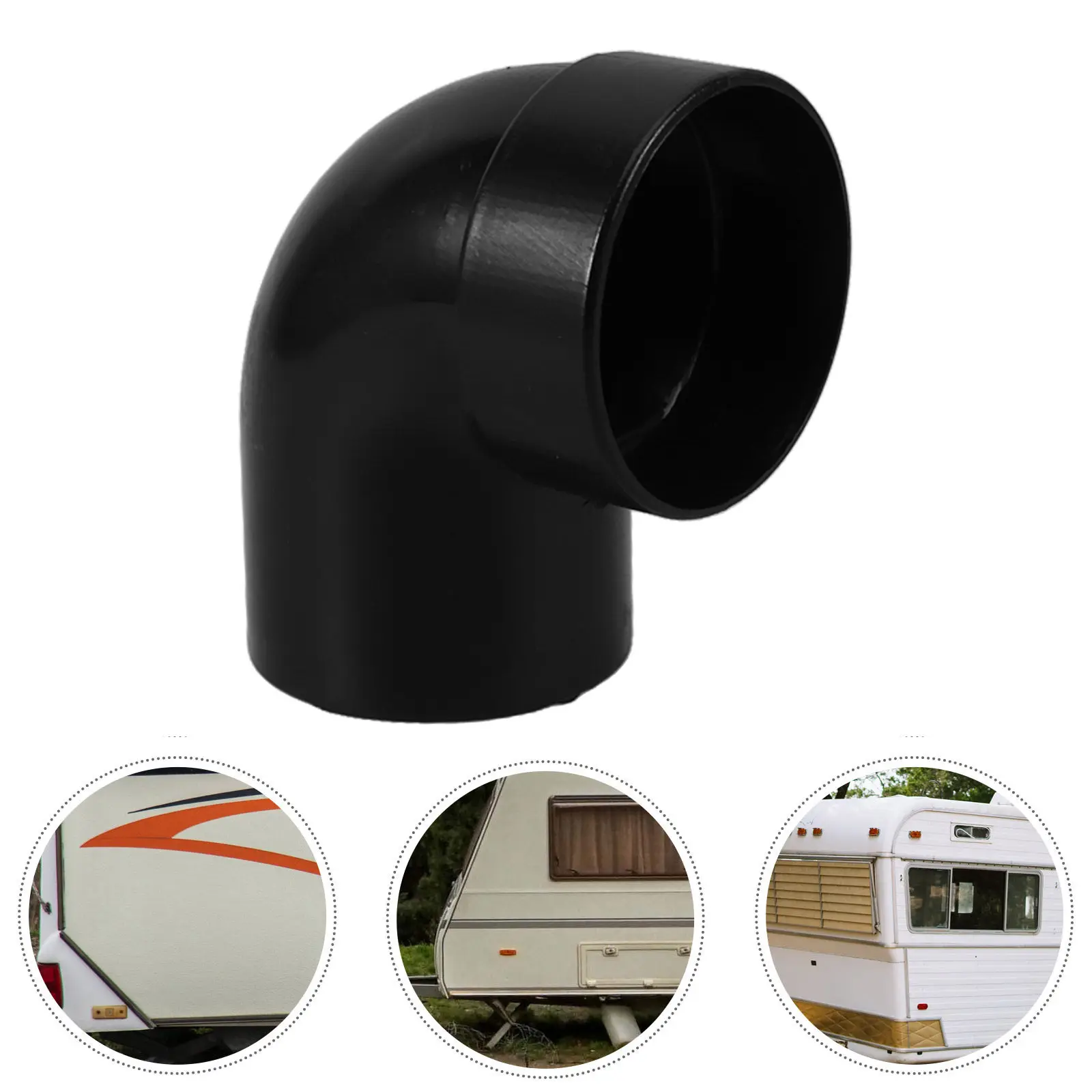Universal Car Air Duct Rv Sewer HVAC Outlet Connector Truck Heater Pipe Bend Efficient Airflow Easy Installation