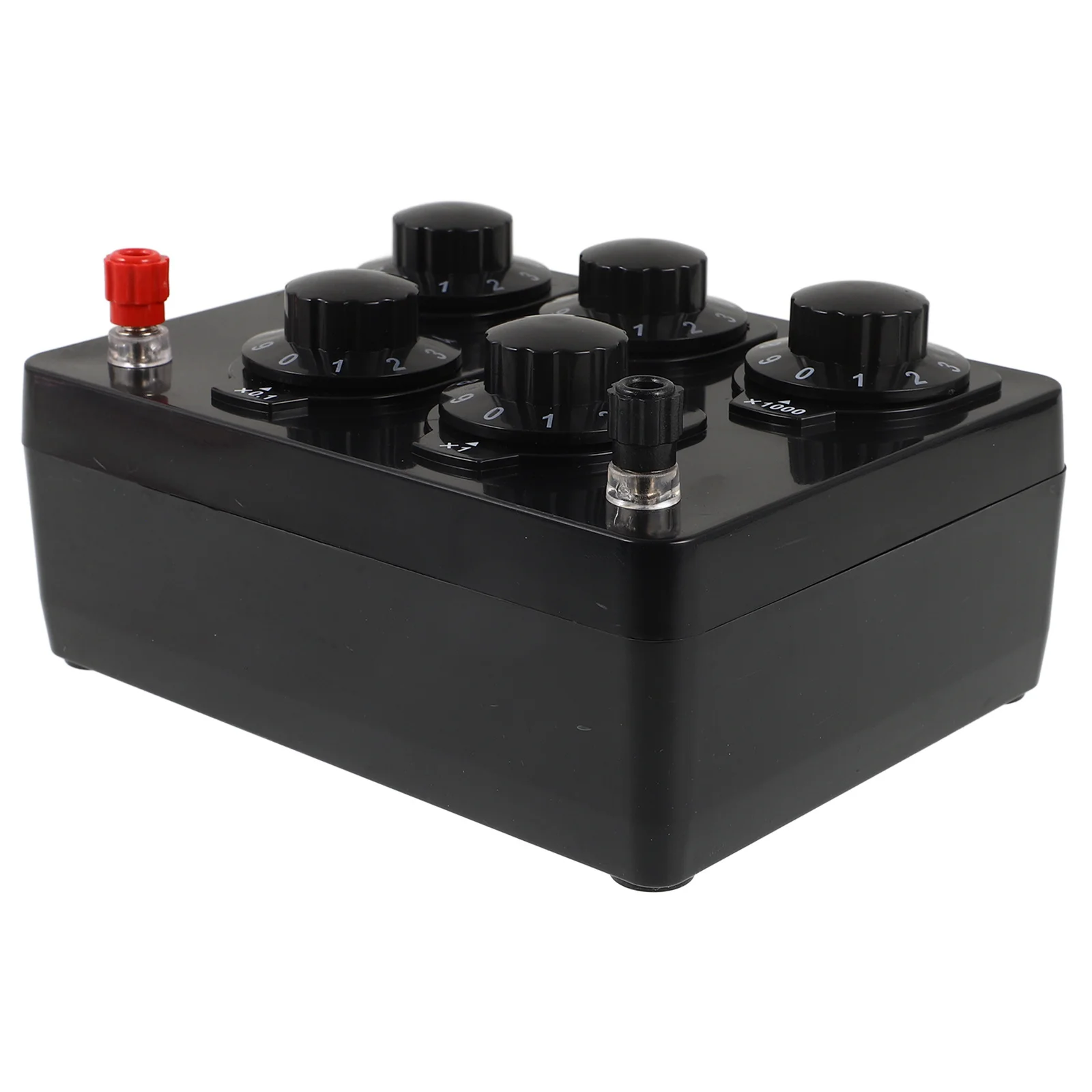 Resistance Box Adjustable Physical Electrical Experiment Resistance Box 0-9999 Ohm Laboratory Equipment Physical Tool
