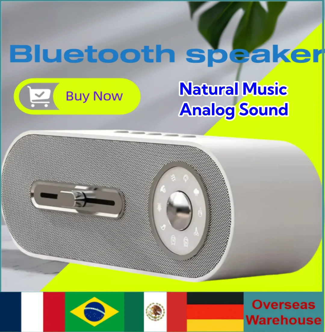 White Noise Bluetooth Speaker Natural Music Analog Sound Sleep Meter Player Plug-in Timer Small Audio Computer Speaker For Gifts