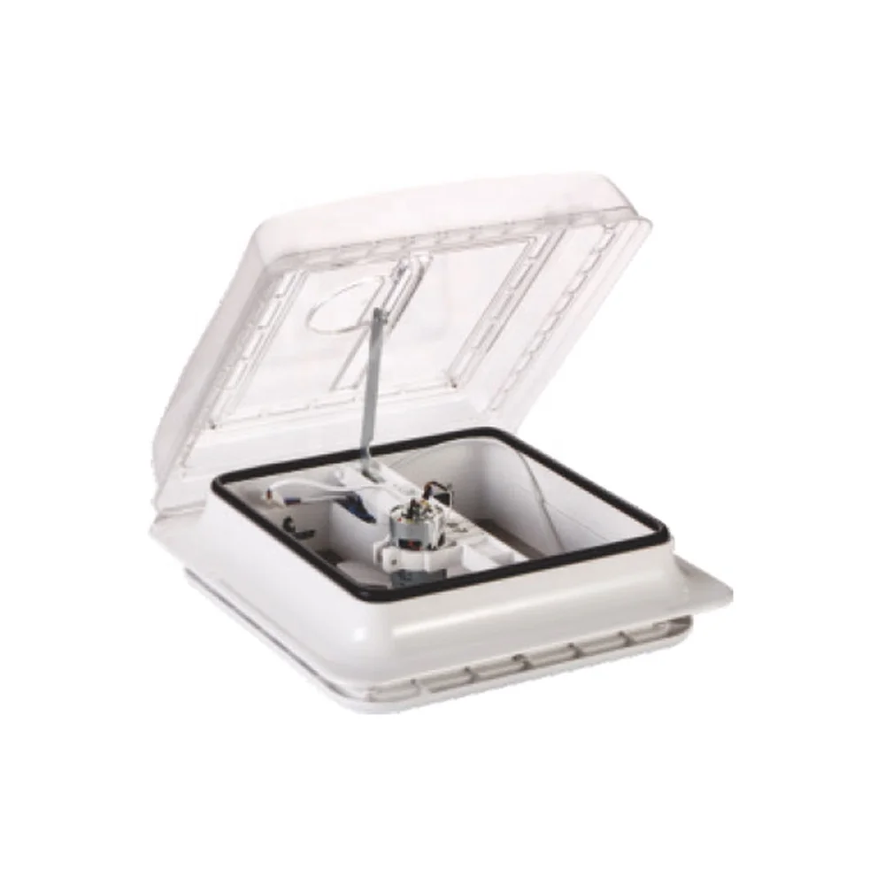

J01 RV Roof Fan, 12V Ventilation For Caravan Roof Fan 280 X 280mm,12V Shower Hatch, Automatic Motorhome Fan