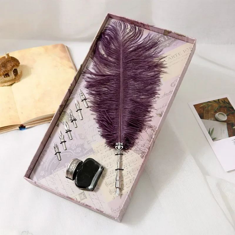 

Набор чернил, перьевая ручка для свадебного посещаемости, ручка для подписи, свадебная подарочная коробка, деловой подарок, перьевая ручка с водой, канцелярские принадлежности