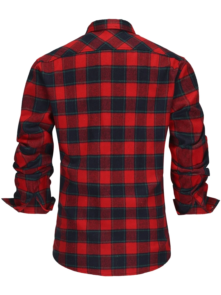 M-3XL Men's Shirt Long Sleeve Non Iron Wrinkle Resistant Business Dress High End Professional Casual Suit Plaid Shirt