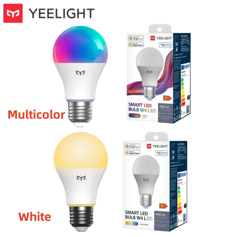 Yeelight Smart LED Bulb W4 Lite E27 WiFi Connection 220-240V White/Multicolor Voice Control For Mijia Homekit Goolge alexa