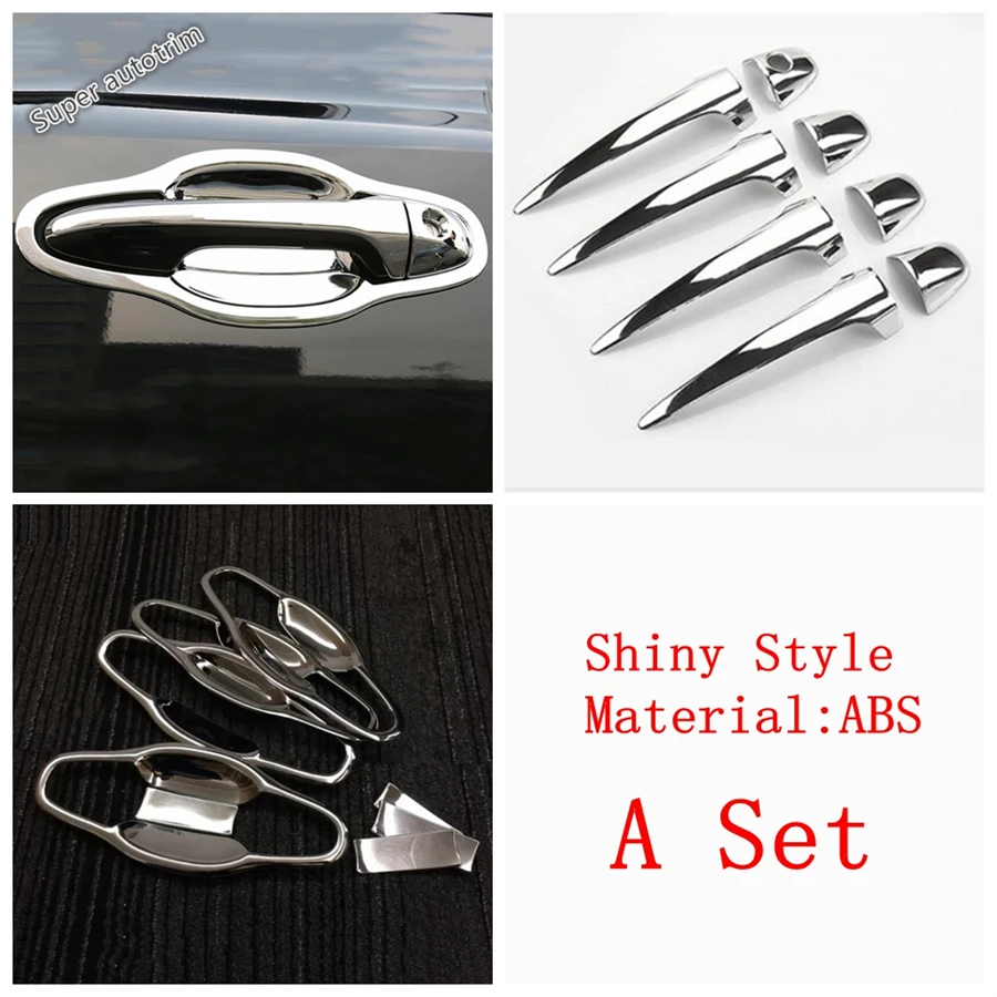 

Дверная ручка автомобиля, чаша, декоративная защитная накладка для Toyota Highlander KLUGER 2014-2019, хромированные аксессуары из АБС-пластика, внешние