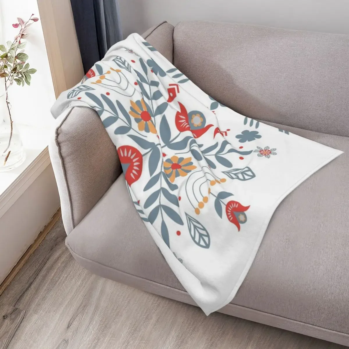 بطانية رمي شعبية إسكندنافية حرارية للسفر الأربعاء التخييم بطانيات الأرائك الزخرفية #3