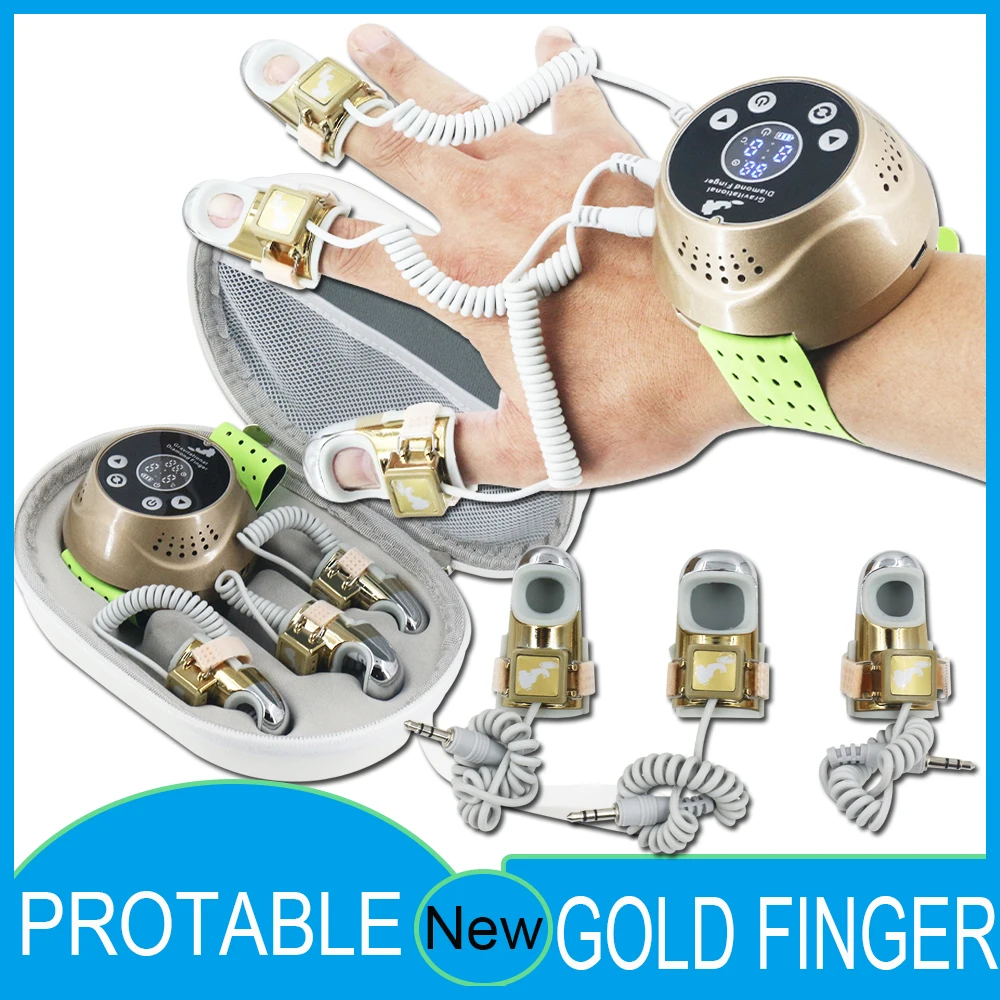 Portable Face Lifting Microcurrent Three Golden Finger Massage To Slim Waist Relax Fatigue EMS Beauty Machine