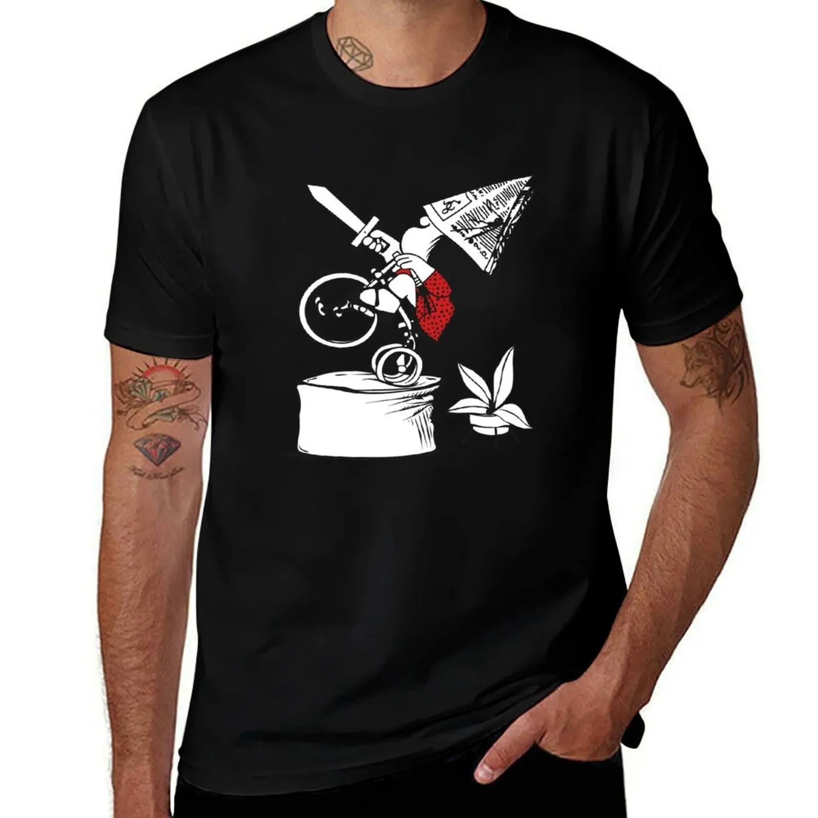 T-shirt Conqueror en coton doux et décontracté à manches courtes
