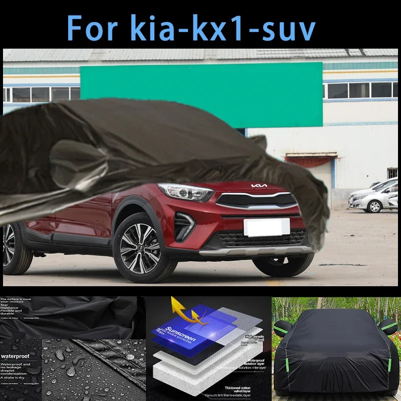 

For kia-kx1-suv Outdoor Protection Full Car Covers Snow Cover Sunshade Waterproof Dustproof Exterior Car accessories