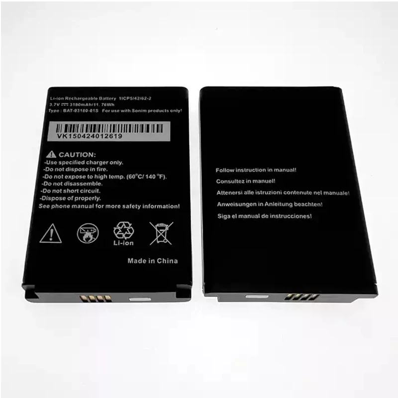 New Battery BAT-03180-01S for Sonim XP5 XP5S XP5700 XP5800 Phone 3180mAh