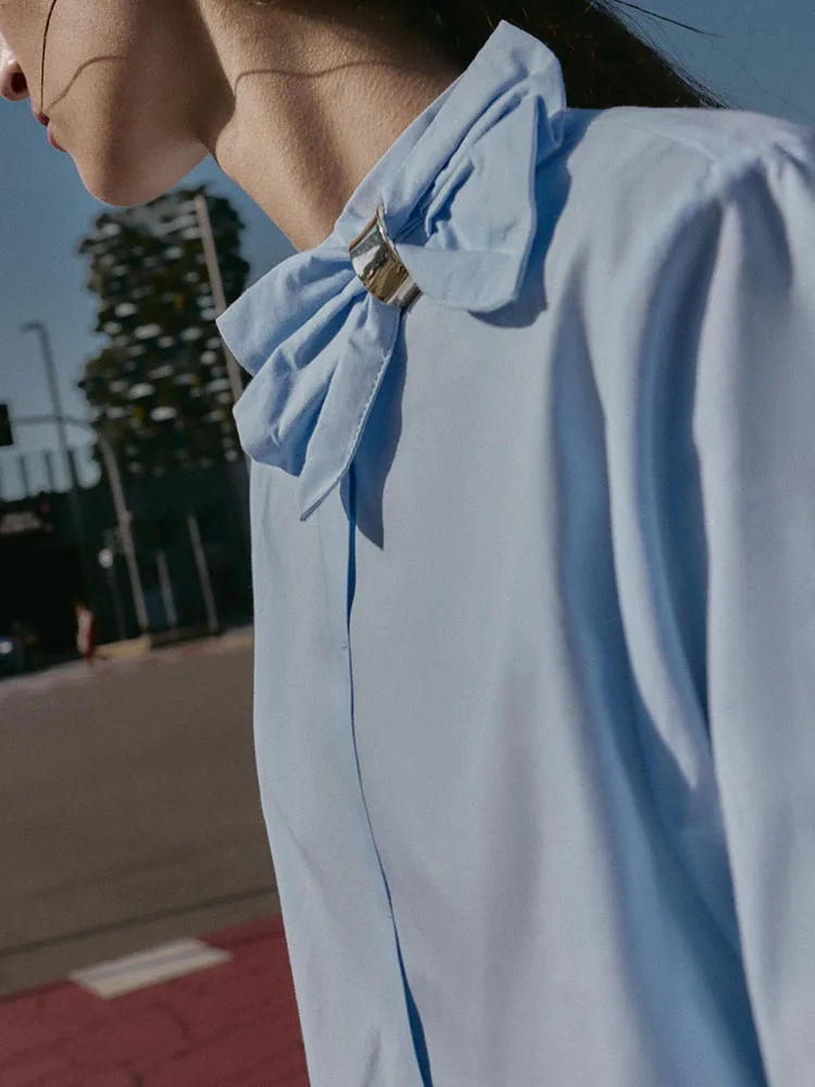 エレ・ロング・スヴェ・スタンドカラー・ノット装飾シルク・irt・ニューウィンターコレクション・ウィメンズ・ファイオン・伝統的な中国風...