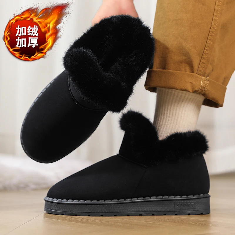

Men’s Winter Snow Boots 2025, Faux Fur Lined & Waterproof, Anti-Skid for Hanukkah & Casual Urban Outings