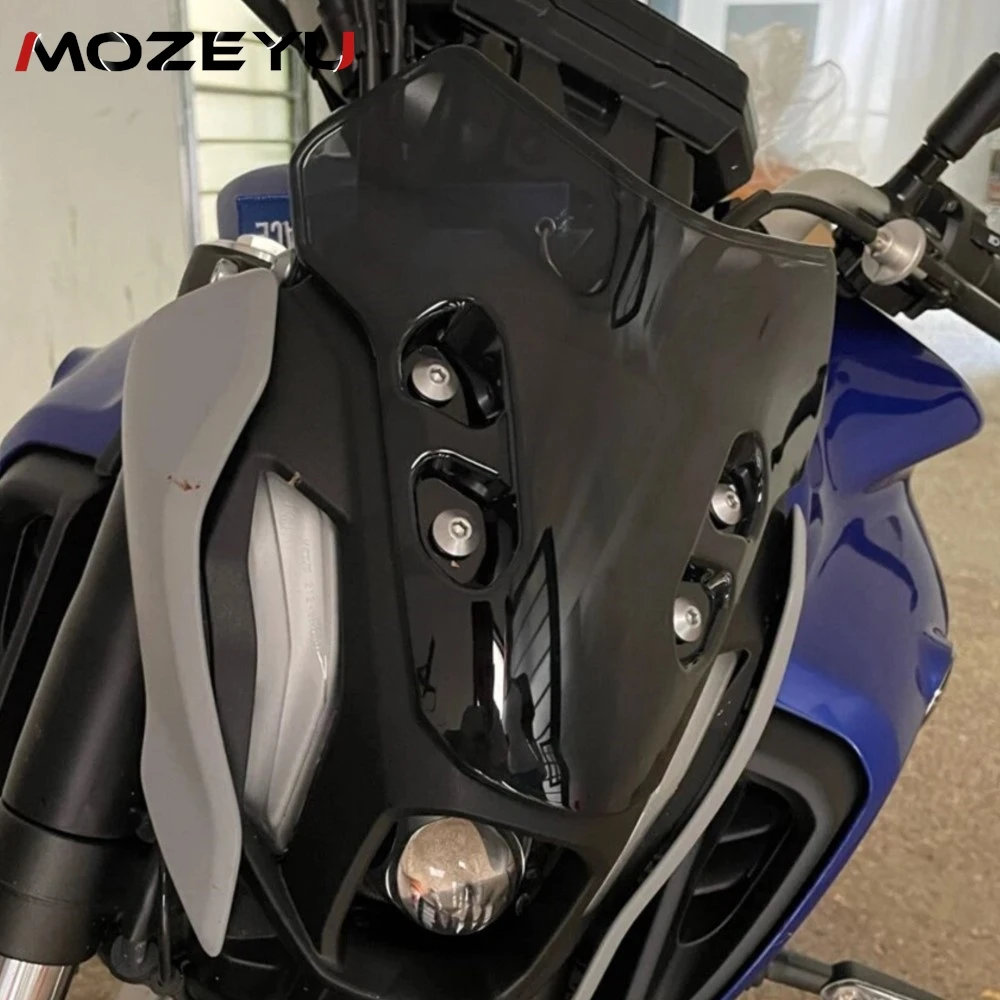 2023 2022 2021 Motorcycle Windshield Windscreen Wind Deflector Guard For YAMAHA MT07 FZ07 MT 07 FZ 07 2013 2014 2015 2016 2017