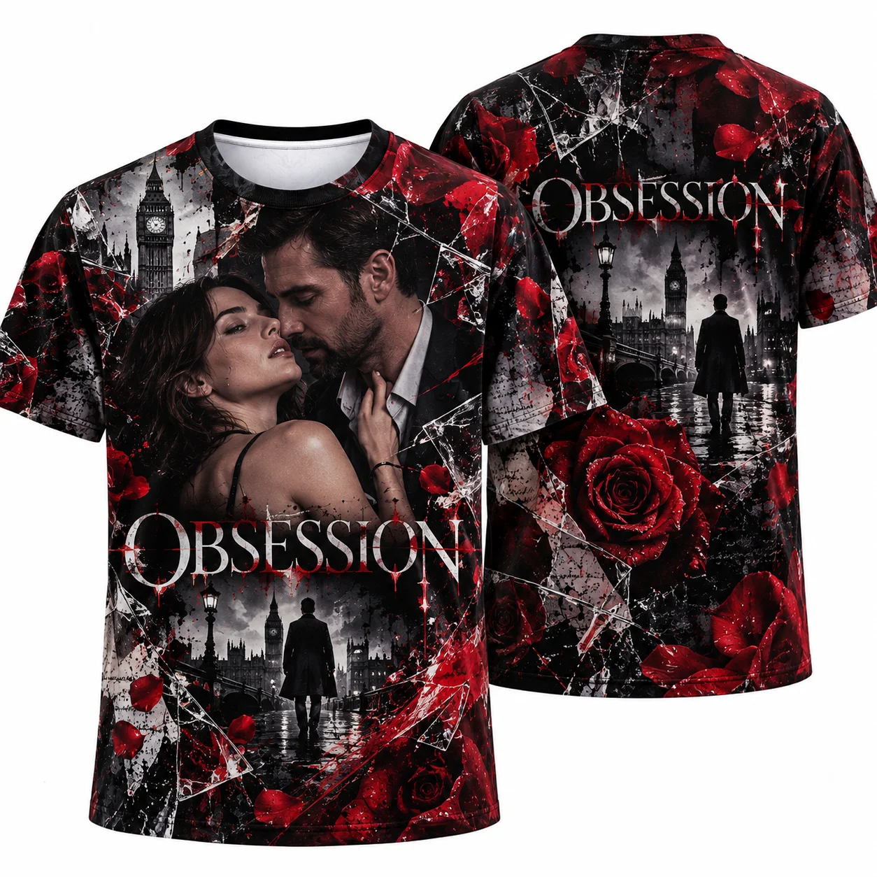 Obsession 3D All Over Print T-Shirt TV Series Graphic Tee Digital Printed Short Sleeve Unisex Casual Streetwear