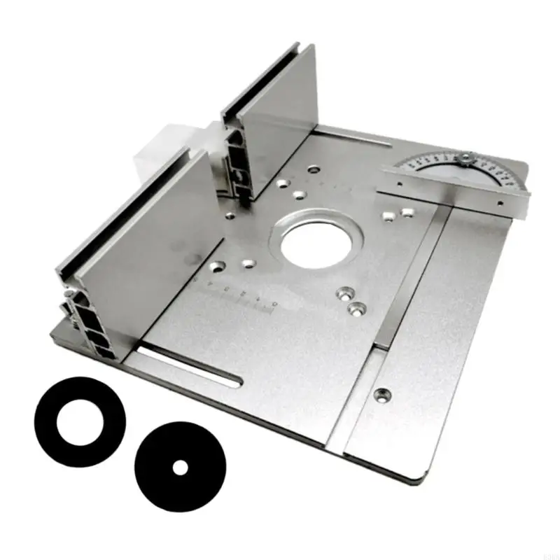 E06A Aluminium Router Table Insert Plate Woodworking Trimmer Electric Milling