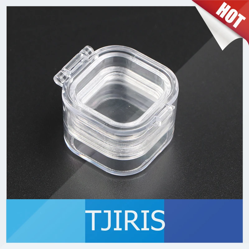 50Pcs 1 Inch Denture Retainer Box Dental Lab Retainers Case with Film