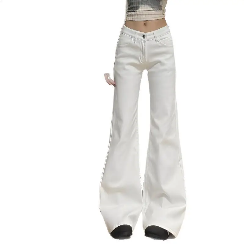 

Широкие брюки, высокие женские весенние льняные складки, школьные дышащие кавайные удобные эстетические брюки на шнуровке для студентов, ретро