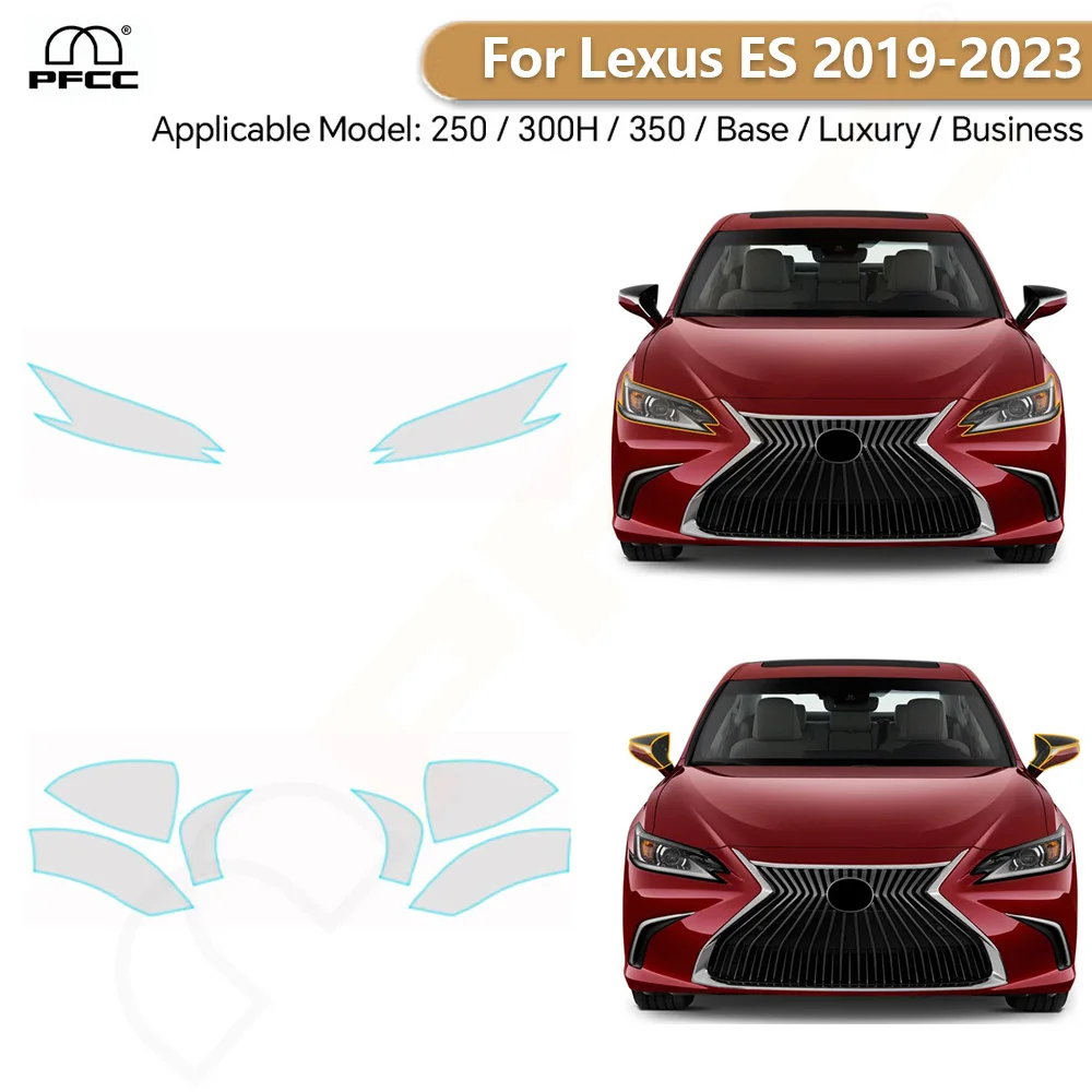 

For Lexus ES 250 300H 350 2019-2023 PPF Pre-cut PPF Car Headlight Rearview Paint Protective Film TPU Clear Bra Anti-scratch Kit