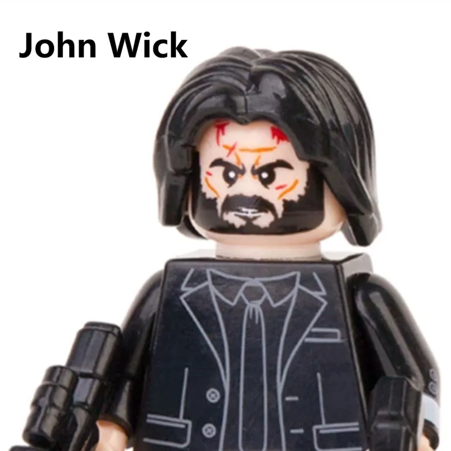 John Wick Bausteine Mini-Actionfigur Spielzeugsteine