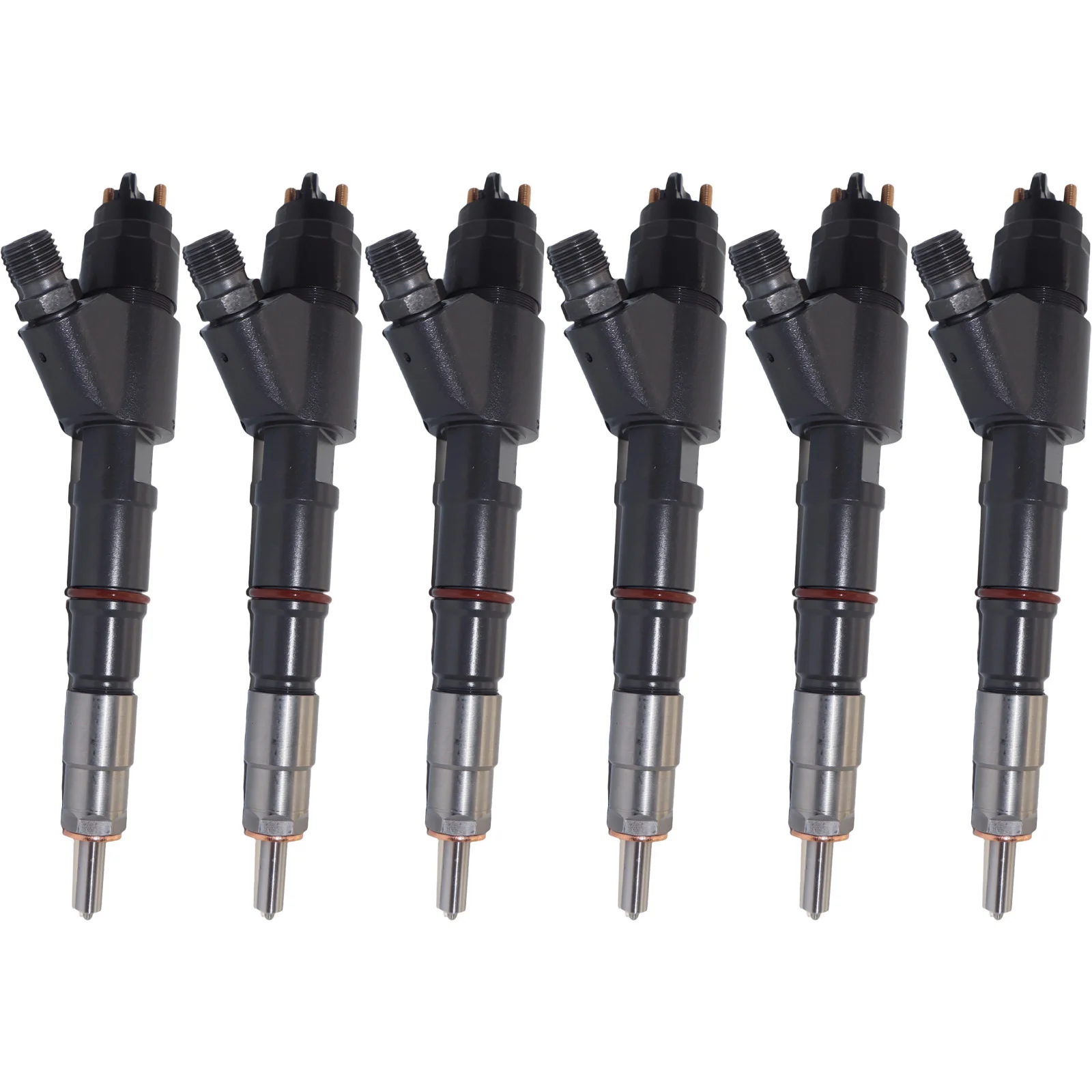 6PCS Fuel Injector 0445120067 For Volvo EC140C EC160C EC170D EC180C EC200B EC210B EC210C EC220D EC235C ECR145B ECR235C Crawler