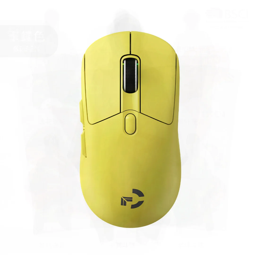 Kuangjue Hxpro Wireless Charging Bluetooth Mouse Three-Mode E-Sports Gaming Office Universal USB Mouse Black Yellow for