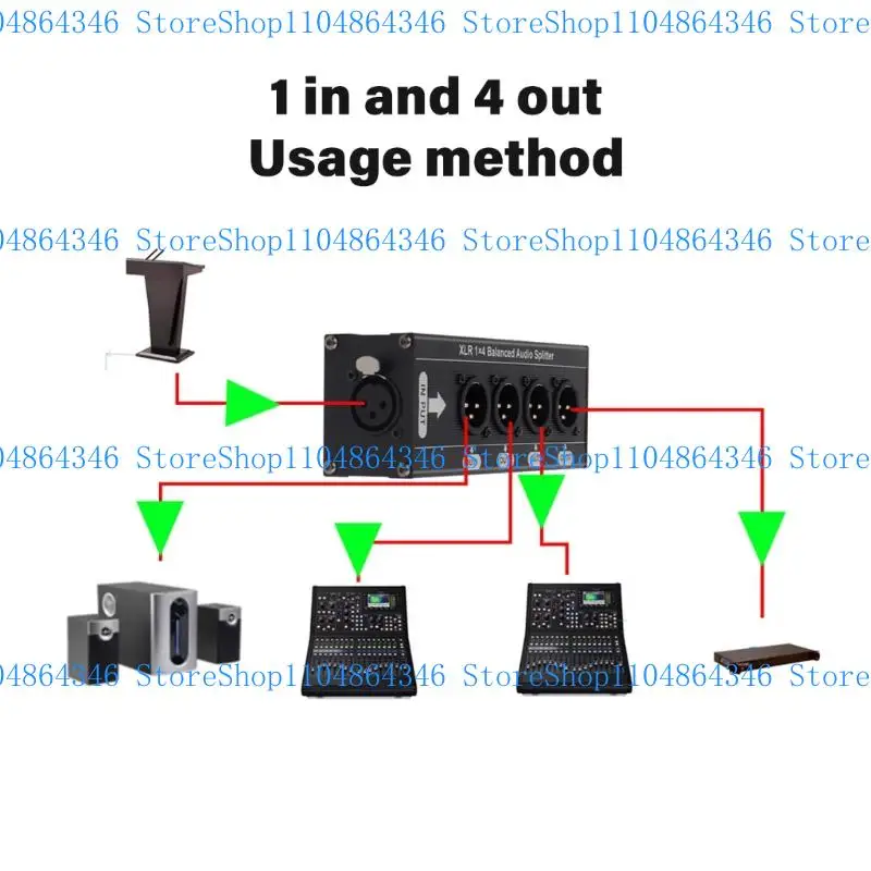 Bộ chia âm thanh cân bằng chuyên nghiệp 5asd