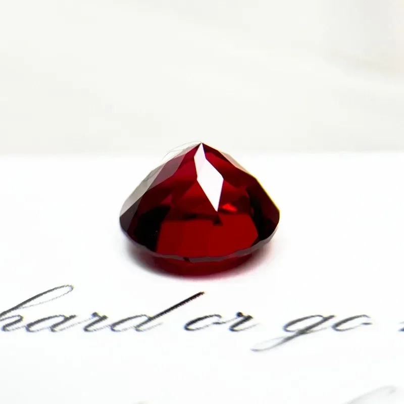 

A-Hot Sales Lab Grown Ruby Round Cut Pigeon Blood Red Color DIY Charms Jewelry Making Main Materials Selectable AGL Certificate