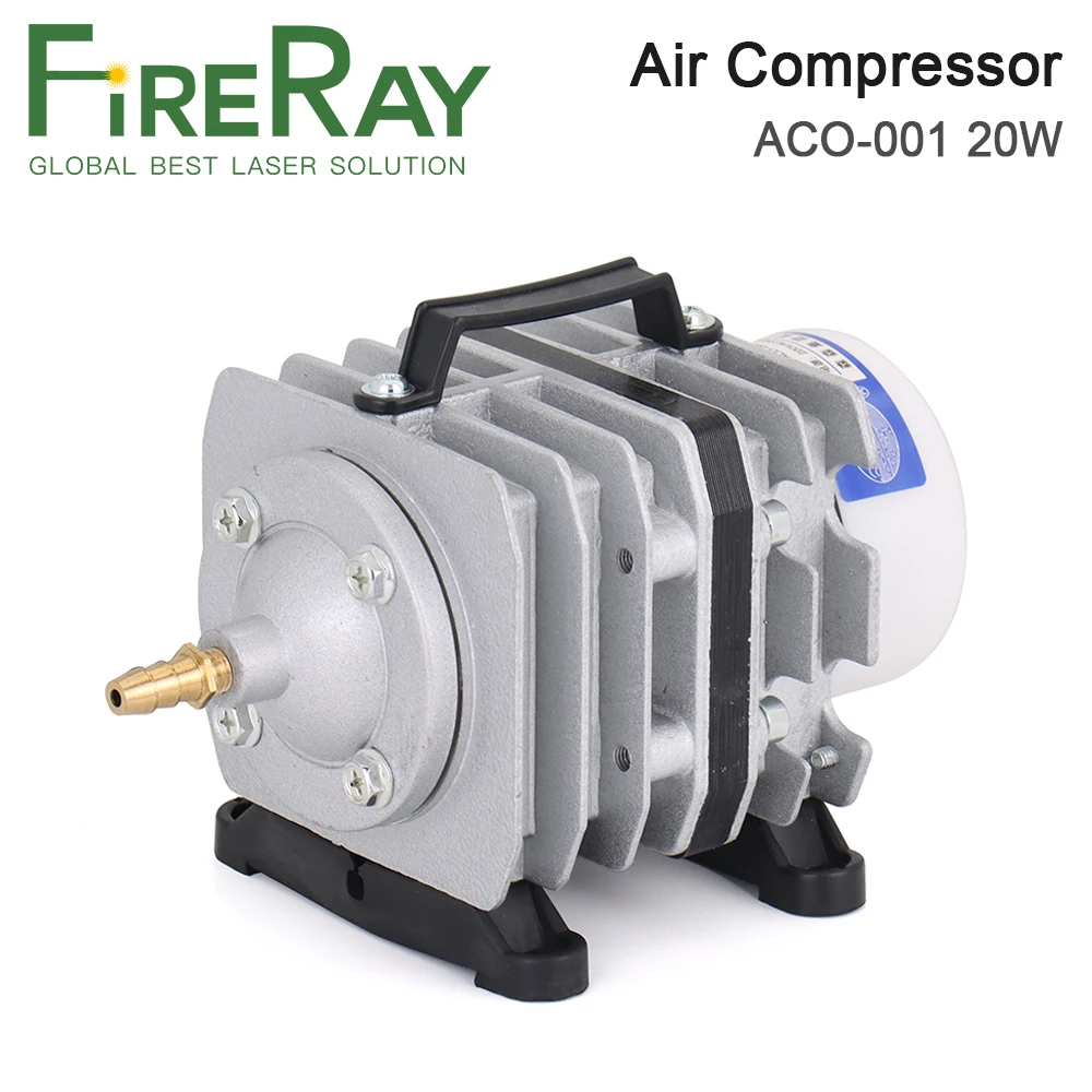 FireRay 20 واط ACO-001 ضاغط الهواء 20L/دقيقة الكهربائية المغناطيسي مضخة هواء Co2 النقش بالليزر وماكينة قطع