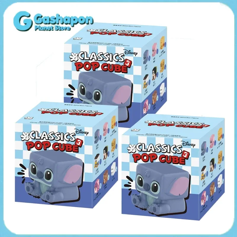 

POPMART Disney Collaboration Classic Pop Cube Series 3, набор виниловых фигурок в глухой коробке, Коллекционная игрушка в подарок