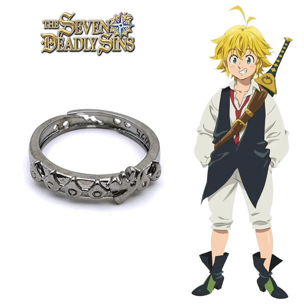 Brdwn The Seven Deadly Sins Unisex Dragons Sin of Wrath Meliodas Zinc Alloy Ring Cosplay Prop