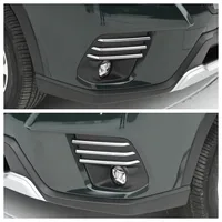Para Subaru Forester 2022 2023 2024, embellecedores de luz antiniebla delantera, tiras de lámpara antiniebla para parachoques delantero, cubierta cromada, accesorios de estilo de coche