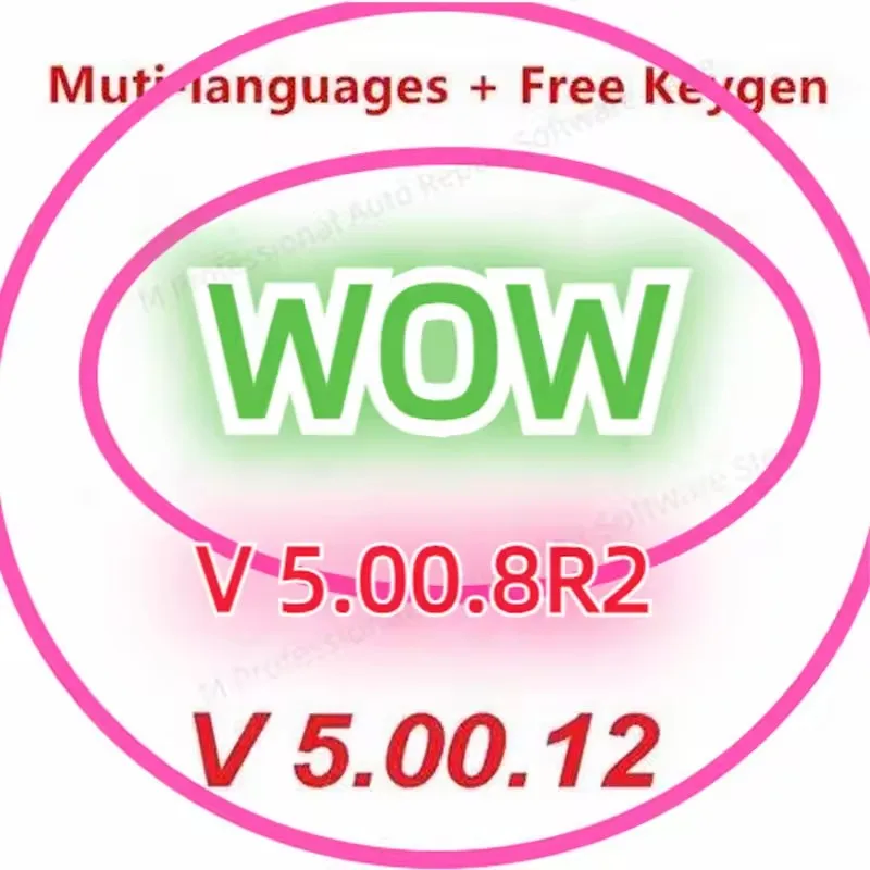

2024 Hot W-ur-th WOW V5.00.12 WOW 5.00.8 R2 Software Multi-languages with Keygen For Tcs Multi-diag Cars Diagnostic Tool