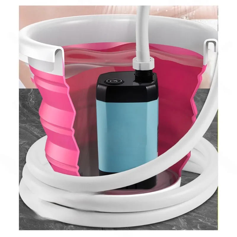 B72A Set doccia elettrico portatile progettato per esterni per campeggio, lavoro sul campo, stile moderno e minimalista