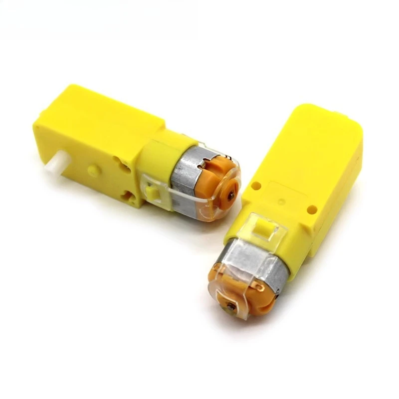 Single axis and double axis TT Motor 130 RPM Micro Gear Motor for DIY Robot Model, Small Production DC Motor