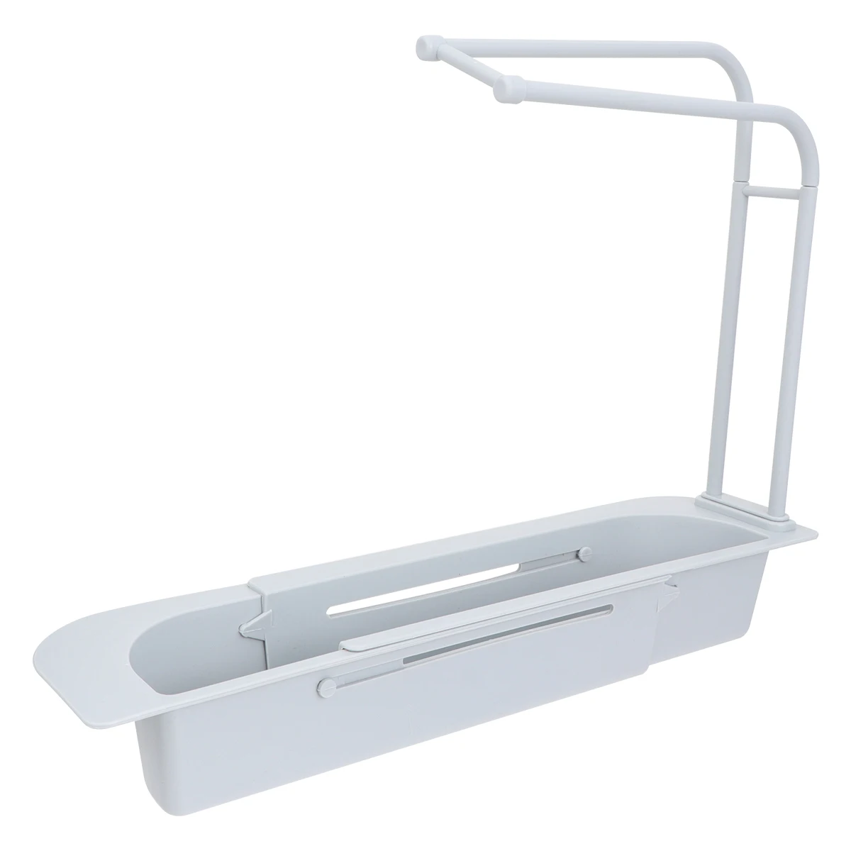 

1Pcs Telescopic Sink Rack Plastic Expandable Kitchen Sponge Holder Practical Drain Storage Telescopic Sink Rack