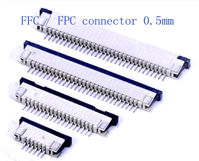 

460pcs FFC / FPC connector 0.5mm Kits each size 20pcs 4Pin 5 6 7 8 10 12 14 to 60P Drawer Type Ribbon Flat Connector Top Contact