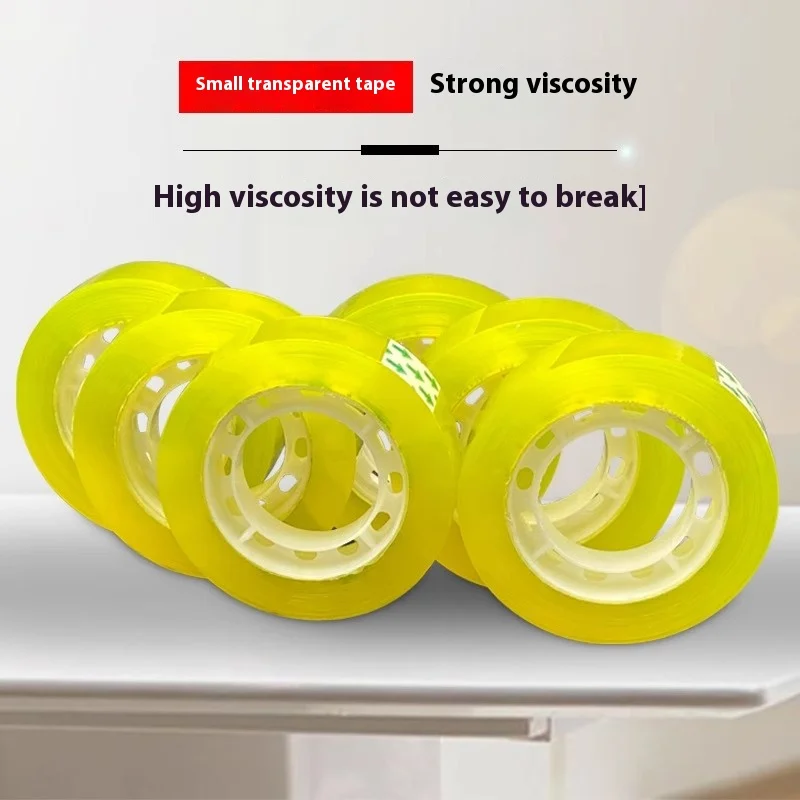 12 rollen premium oranje briefpapiertape 1,1 cm multifunctionele geschenkverpakkingstape met hoge viscositeit