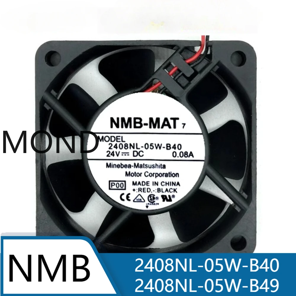 

2408NL-05W-B40 2408NL-05W-B49 Server Fan for NMB NMB-MAT High Air Axial Flow CPU Power Supply Inverter Cooling Fan 6020 6CM