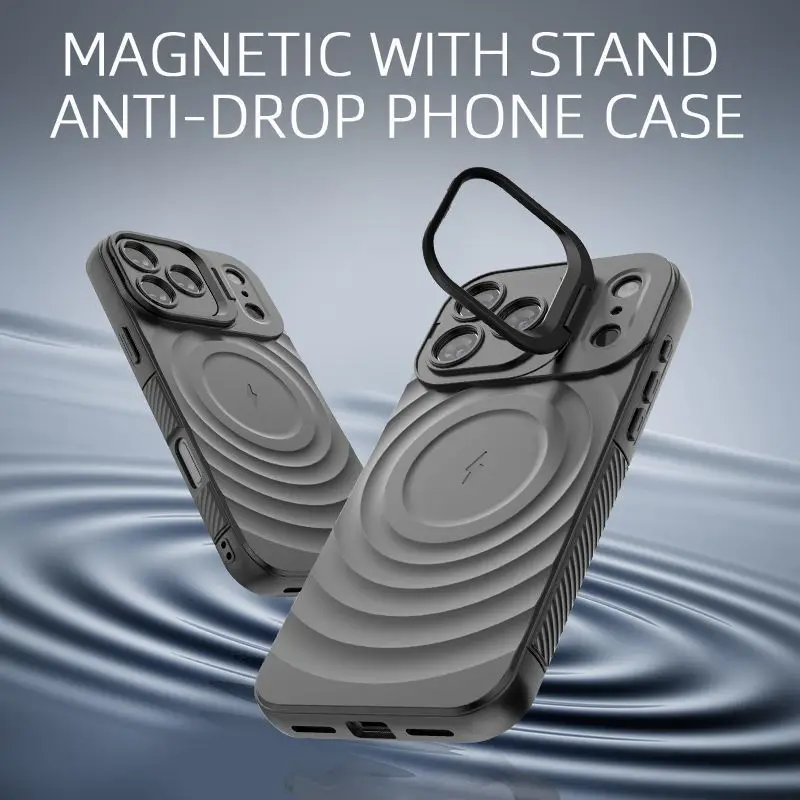 Applicable iphone 17 16 pro case Phone 15 Magnetic Wave Protective